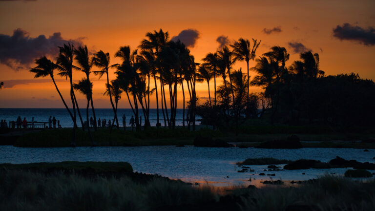 A beautiful Hawaiian sunset